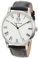 Claude Bernard 63003 3 BR Classic Gents White Dial Black Leather Date