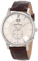 Claude Bernard 64005 3 AIN Classic Gents Silver Dial Brown Leather Date