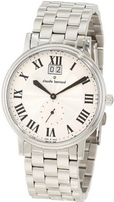 Claude Bernard 64011 3 AR Classic Gents Sunray Dial Stainless Steel Big Date