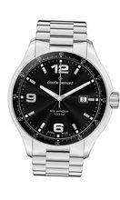 Claude Bernard 70165 3 NIN Aquarider Black Dial Stainless Steel Date