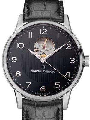 Claude Bernard Swiss Made ETA Automatic Open-Heart 85017-3-NBN