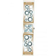 Clyda Analogue Quartz CLC0077UBIW Pink Metal Bracelet Silver Dial