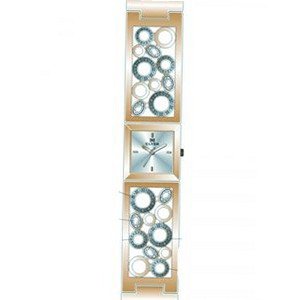 Clyda Analogue Quartz CLC0077UBIW Pink Metal Bracelet Silver Dial