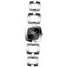 Clyda CLD0097RNIX Analog Quartz with Black Dial and Rhodium Bracelet