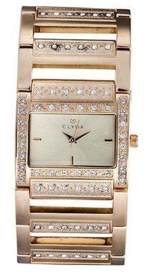 Clyda CLD0360HTIX Analog Quartz with Yellow Steel Bracelet