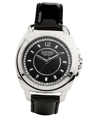 Coach Boyfriend Black Strap 14501289 Msrp $178