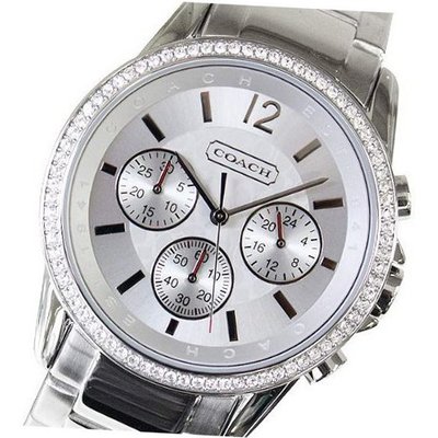 Coach Boyfriend Crystals Chrono Ladies Stainless Steel 14501568