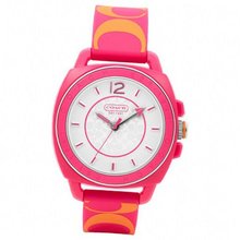 Coach Boyfriend Silicon Rubber Pink Orange Strap 14501465