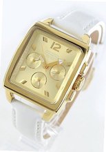 Coach Boyfriend Square Strap White Patent Leather 14501449