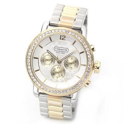 Coach Gold Signature Dial Chrono Sport Duo-tone 14501649
