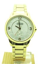 Coach Gold Tone Classic C Logo Round 14501612