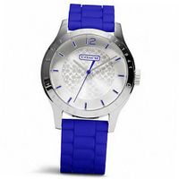Coach Maddy Signature C Stainless Steel Dial Cobalt Silicon Band W6000