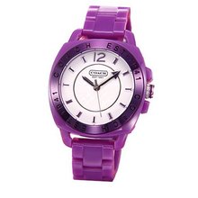 Coach Purple Boyfriend Plastic Bracelet