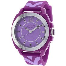 Coach Purple Boyfriend Silicone Rubber Zebra Strap 14501623