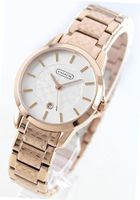 New Classic Lady's Rose Gold Etched Face Coach 14501452