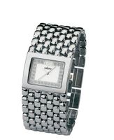 Cobra - CO105/1SSI - Ladies - Analogue Quartz - Silver Plated Metal Strap - Silver Dial with Rhinestones