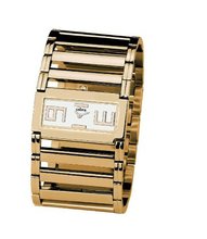Cobra - CO107/1ACDO- Ladies - Analogue Quartz - Golden Steel Strap - White Dial