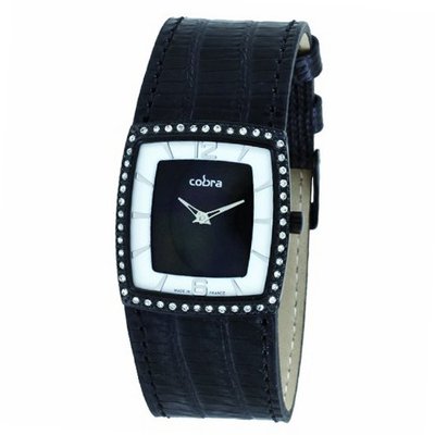 Cobra - CO218SB2L2 - Ladies - Analogue Quartz - Black Dial - Black Leather Strap