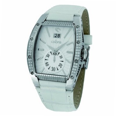 Cobra - CO285SS1L1 - Ladies - Analogue Quartz - White Dial - White Leather Strap