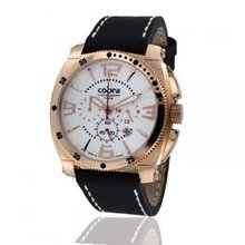 Cobra CO607SR1L2 Aviator Chronograph Sport Analog White