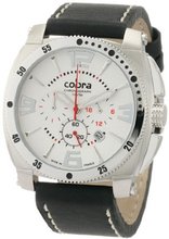 Cobra CO607SS1L2 Aviator Chronograph Sport Analog White