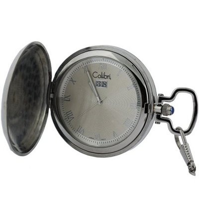 Colibri Full Size Pocet Stainless Steel and Sterling Silver PWQ091000S