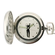 Colibri Golfer Pocket Hunting Case with Chain in Wooden Box Model PWQ098500J