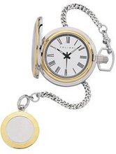 Colibri Pocket Two Tone Faceted Edge Roman Numeral PWQ097700S