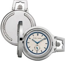 Colibri Static Collection Stainless Steel & Sterling Silver Quartz Pocket PWQ099500S