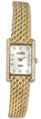 Condor 14kt Solid Gold & Diamond Luxury Swiss MOP Dial 14k
