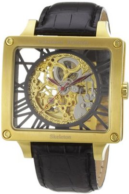 Constantin Durmont Automatic CD-CORR-AT-LT-GDGD-BK with Leather Strap
