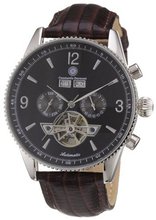 Constantin Durmont Automatic CD-TRAV-AT-LT-STST-BKBR with Leather Strap