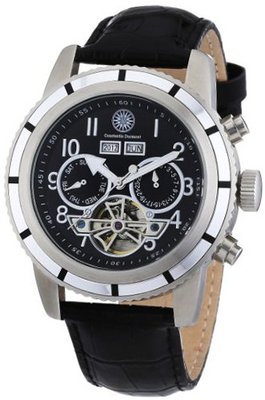 Constantin Durmont Automatic Pueblo CD-PUEB-AT-LT-STSL-BK with Leather Strap