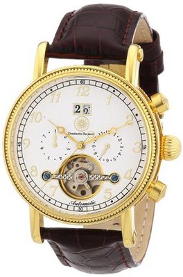 Constantin Durmont Automatic Tradition CD-TRAD-AT-LT-GDGD-WH with Leather Strap