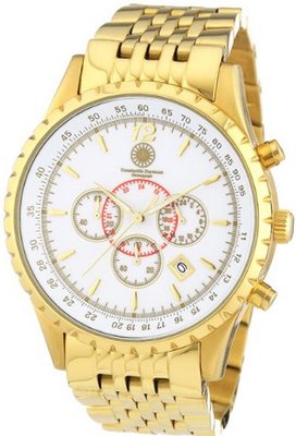 Constantin Durmont Quartz Aerotec CD-AERO-QZ-GD-GDGD-WH with Metal Strap