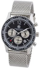 Constantin Durmont Quartz Air Commander CD-AIRC-QZ2-STM2-STST-BK with Metal Strap