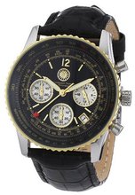 Constantin Durmont Quartz CD-AIRC-QZ-LT-STGD-BK with Leather Strap