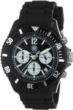 Constantin Durmont Quartz CD-EXCE-QZ-RBBK-PCBK-BK with Rubber Strap