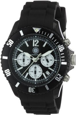 Constantin Durmont Quartz CD-EXCE-QZ-RBBK-PCBK-BK with Rubber Strap