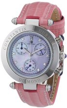 Constantin Durmont Quartz Visage CD-VISL-QZ-LT-STST-PKD with Leather Strap