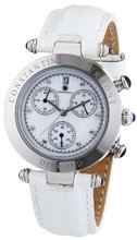 Constantin Durmont Quartz Visage CD-VISL-QZ-LT-STST-WHD with Leather Strap