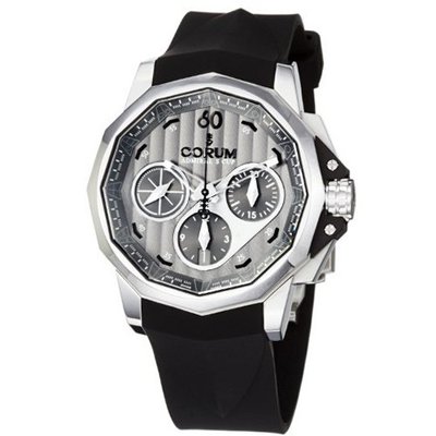 Corum 75377120/F371AK Admiral Cup Black Rubber Strap Grey Dial