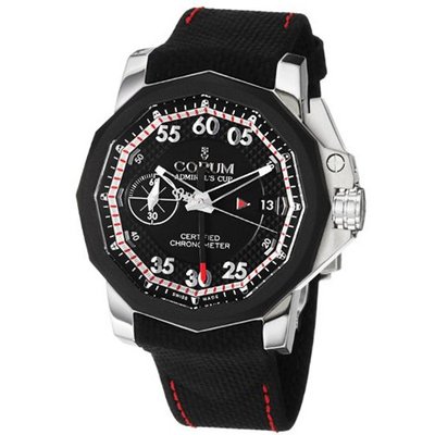 Corum 96110104/F231AN Admiral Cup Black Rubber Strap