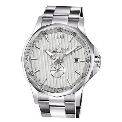 Corum Admiral's Cup Legend 42 395.101.20/V720 AK10 42mm Automatic Silver Steel Bracelet & Case anti-reflective sapphire