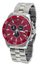 Corvette #CR215-4 Grand Sport Stainless Steel Chronograph Red Dial