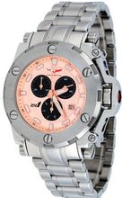 Corvette #CR220-M Stainless Steel Peach Dial Swiss Chronograph