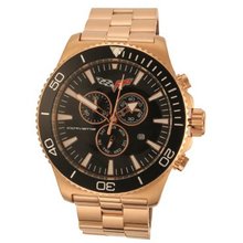 Corvette Rose Gold Tone Chronograph CR215-RG/BK