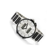 Croton AnaDigi Multi-Function Two-Tone Stainless Steel Bracelet