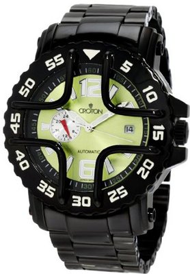 Croton CA301185BKGR Ion-Plating Black Red Dial Automatic