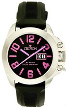 Croton CA301195BSPP Black Dial Swiss Rubber Strap